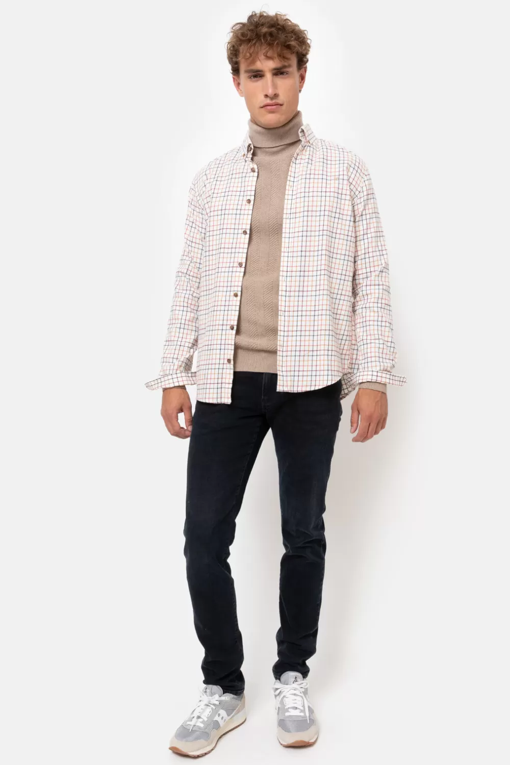 Regular Fit Overhemd Met Multicolor Ruiten-Terre Bleue Best Sale